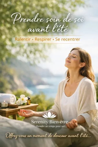 Prendre soin de soi avant l’été : ralentir, respirer, se recentrer, Golfe de Saint-Tropez, Serenity Bien-Être