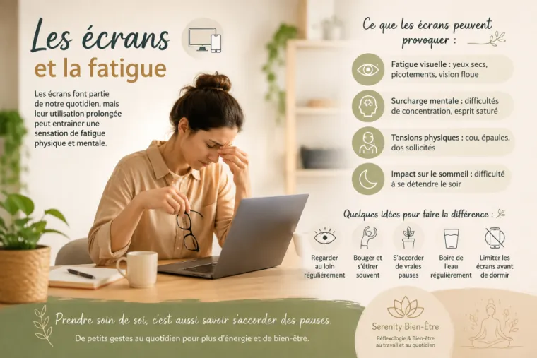 Les effets des écrans sur notre sensation de fatigue, Golfe de Saint-Tropez, Serenity Bien-Être